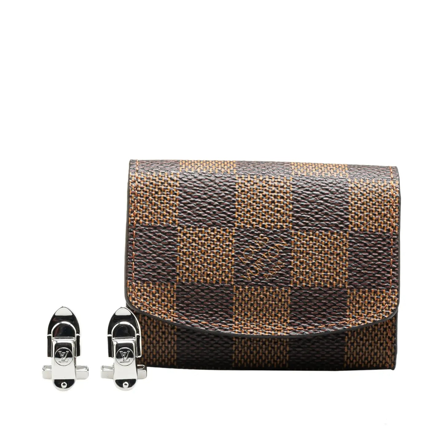 Louis Vuitton Sterling Silver Trunk Latch Cufflinks
