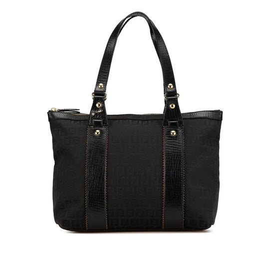 Fendi Zucchino Canvas Handbag