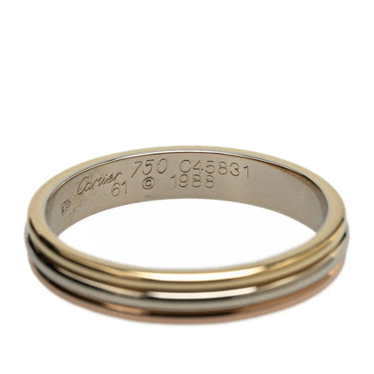 Cartier Tricolor 18K Trinity Wedding Band Ring