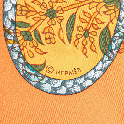 Hermès Coup de Fouet Au Bloc Silk Twill Giant Scarf