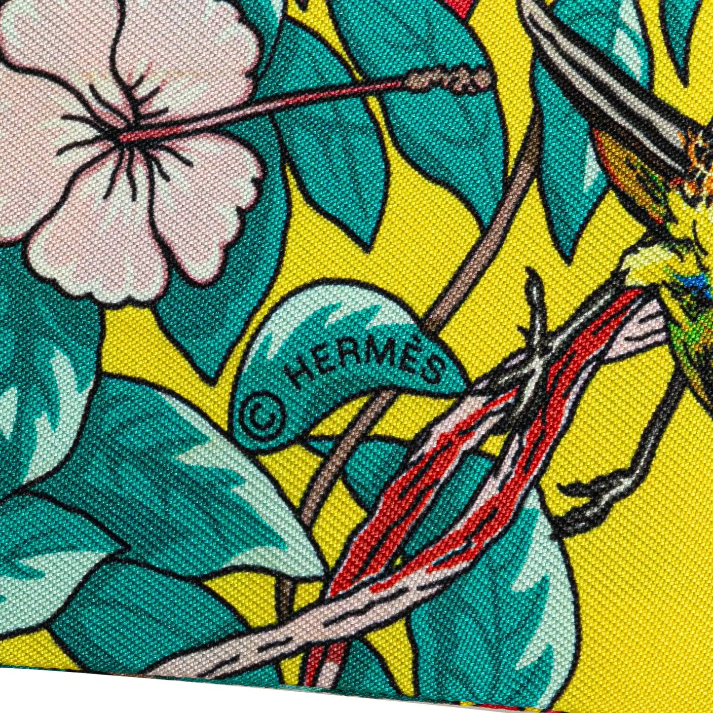 Hermès Jungle Love Silk Twilly Scarf
