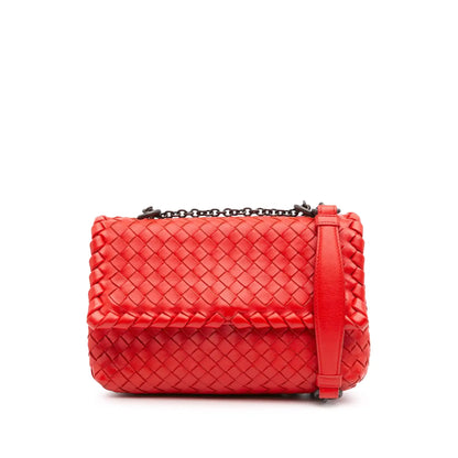 Bottega Veneta Baby Nappa Intrecciato Olimpia Crossbody
