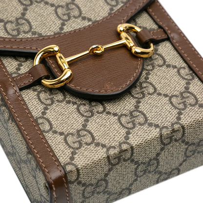 Gucci Mini GG Supreme Horsebit 1955 Crossbody