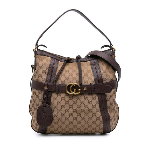 Gucci Medium GG Canvas Running Satchel