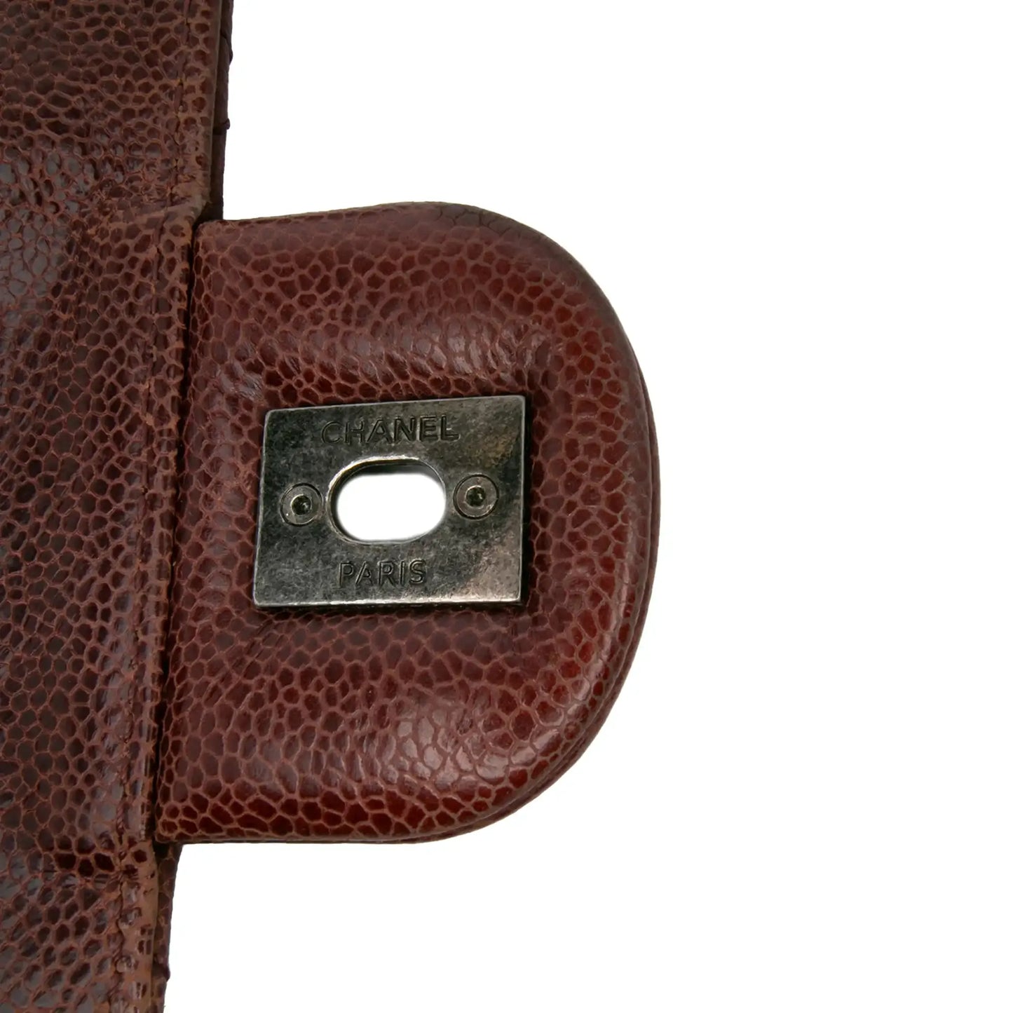 Chanel Jumbo Quilted Glazed Caviar CC Crave Flap