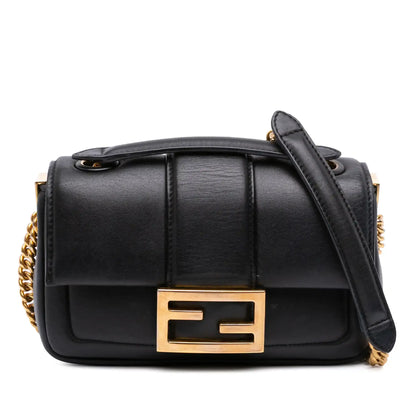 Fendi Mini Nappa Apolo Chain Baguette Shoulder Bag