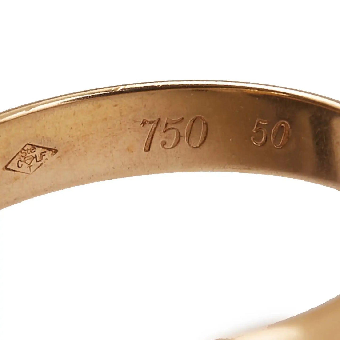 Cartier 18K Tricolor Gold Classic Trinity Ring