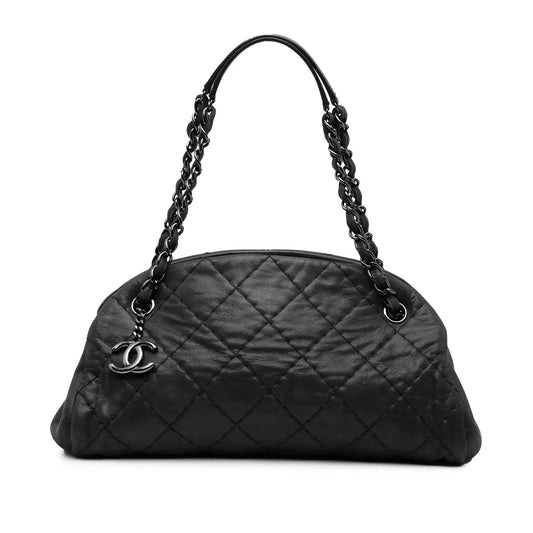 Chanel Medium Iridescent Calfskin Just Mademoiselle Bowling Bag