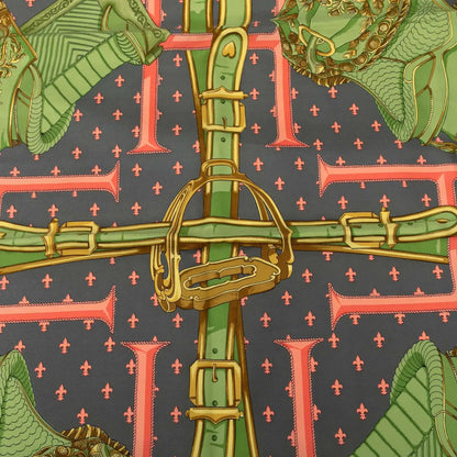Hermès Selles A Housse Silk Scarf 90