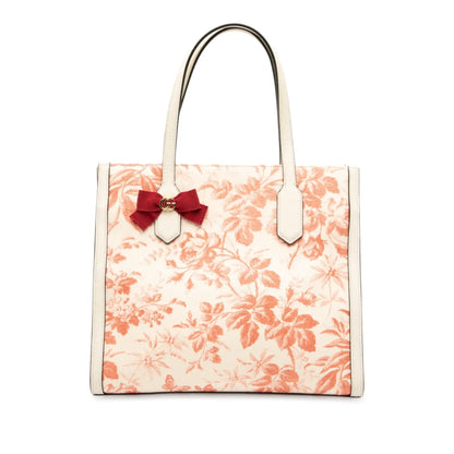Gucci Canvas GG Ribbon Herbarium Tote
