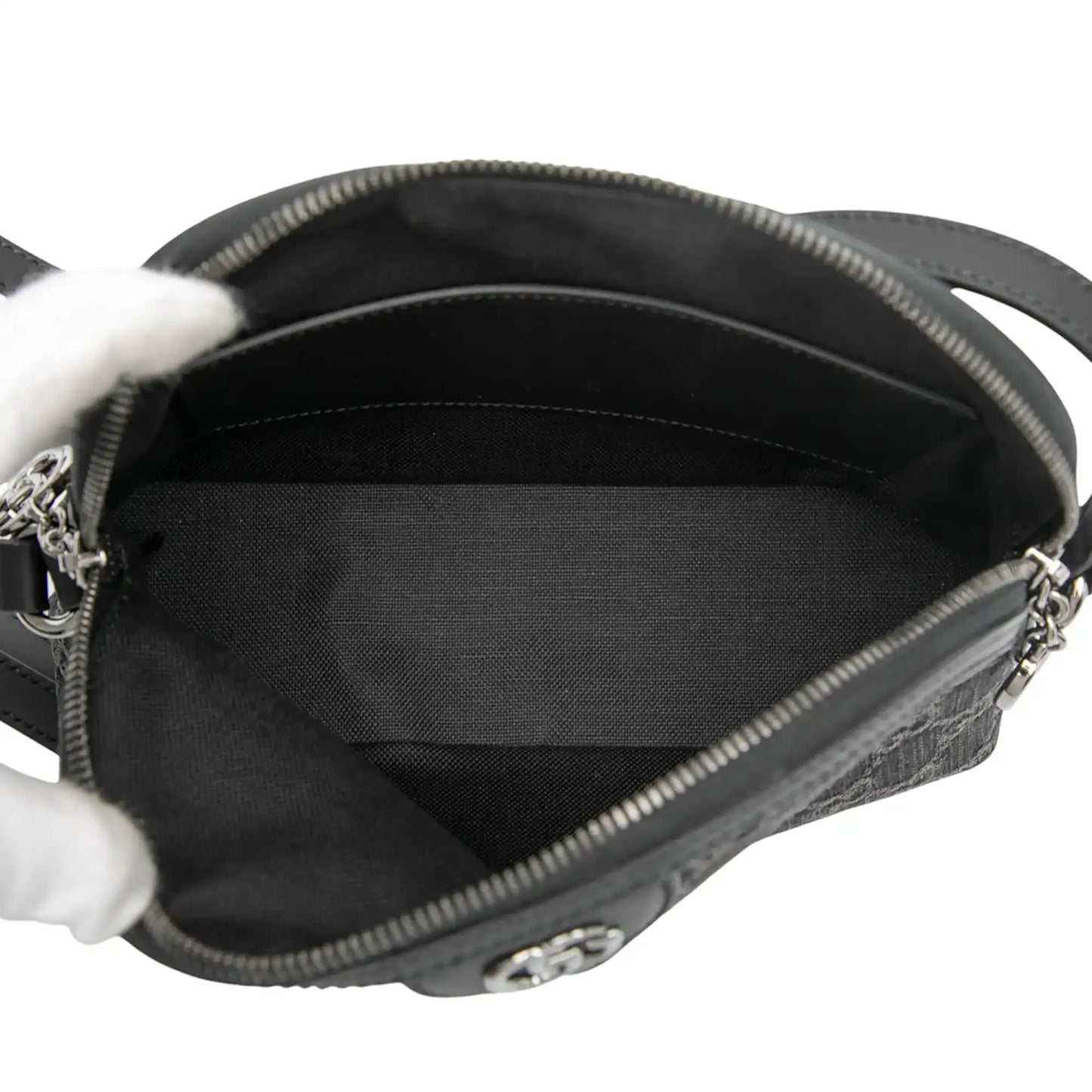 Gucci Small GG Denim Ophidia Dome Crossbody