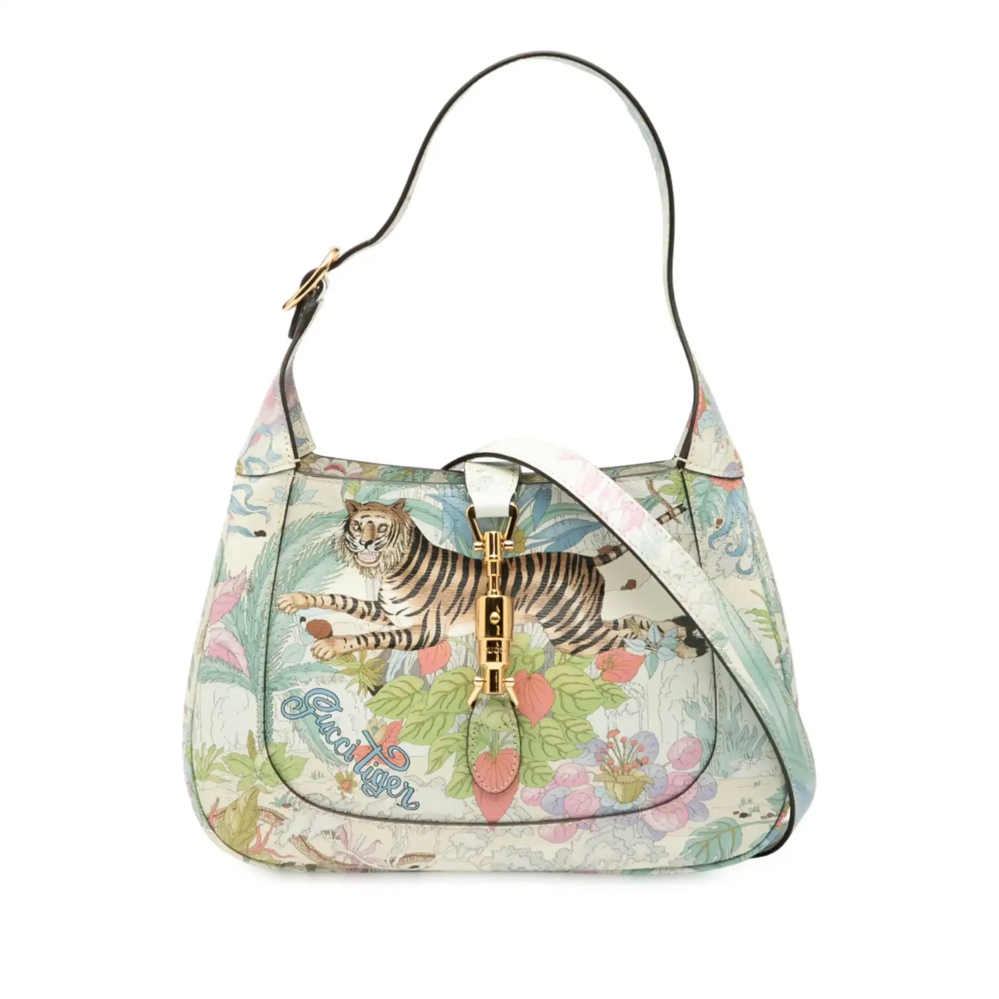 Gucci Small Calfskin Tiger Jackie 1961 Crossbody