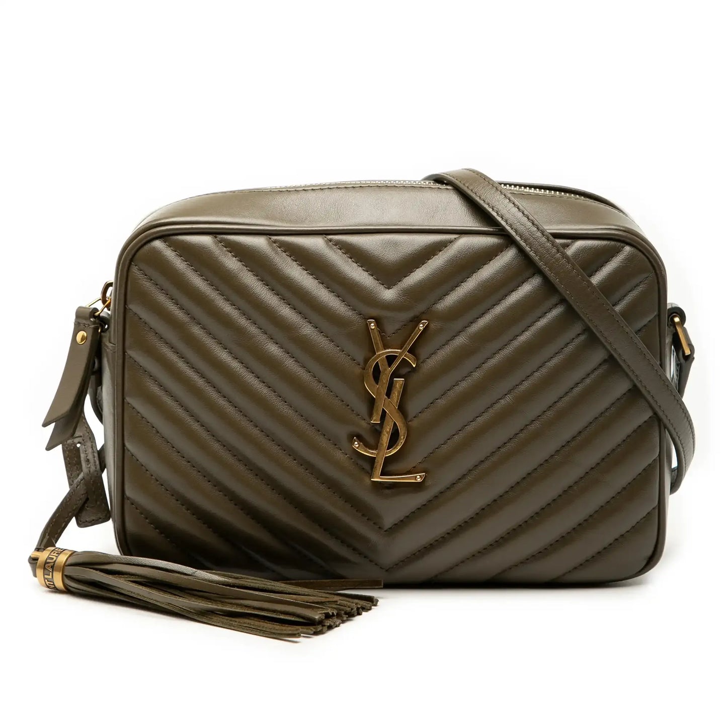 Saint Laurent Matelasse Leather Monogram Lou Camera Bag