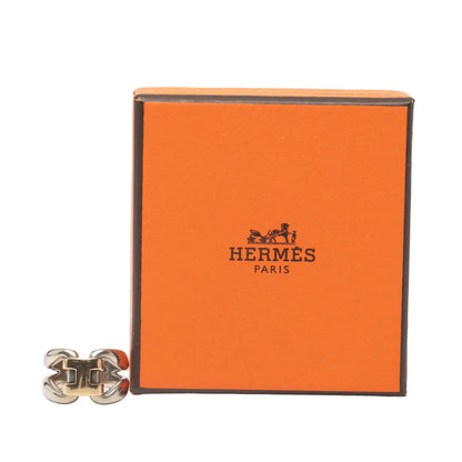 Hermès Sterling Silver and 18K Yellow Gold History Ring