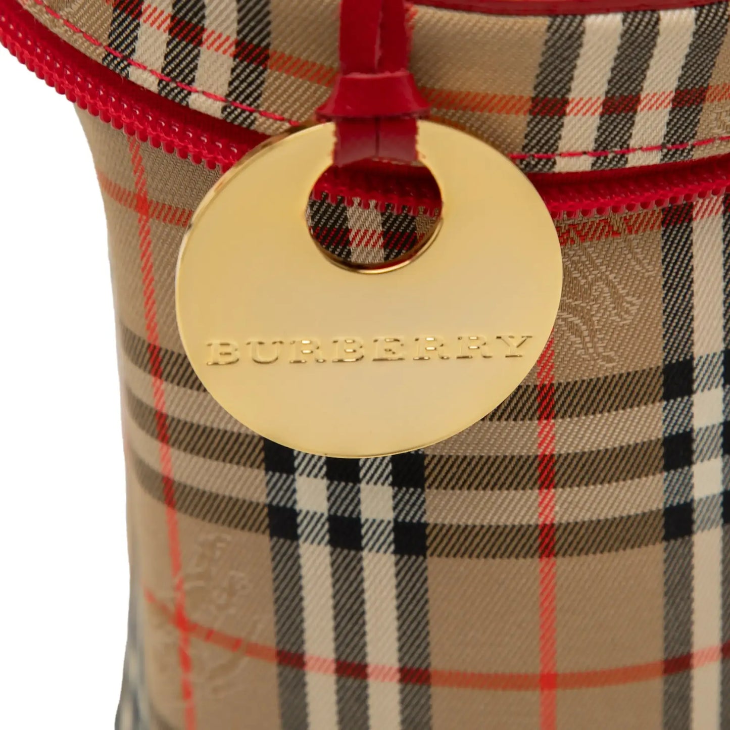 Burberry Haymarket Check Canvas Vanity Bag