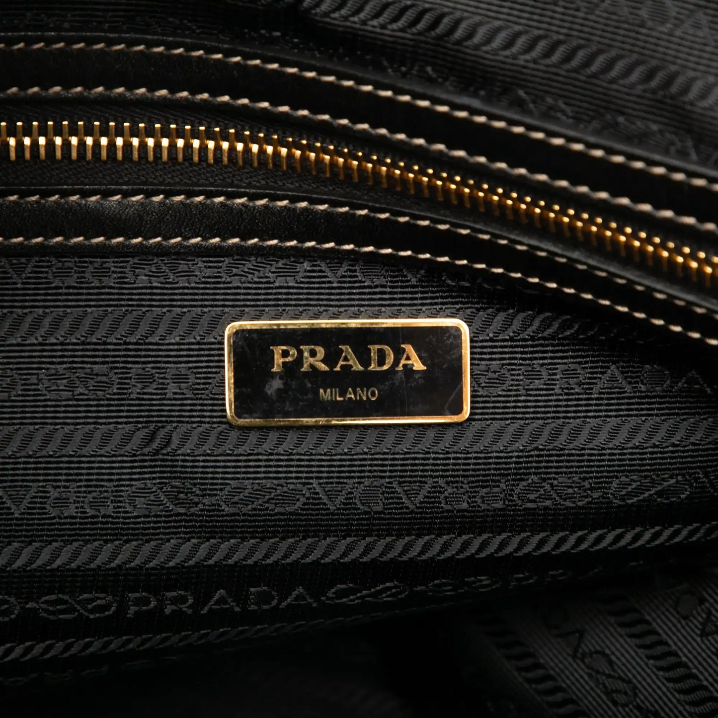 Prada Canvas Canapa Logo Tote