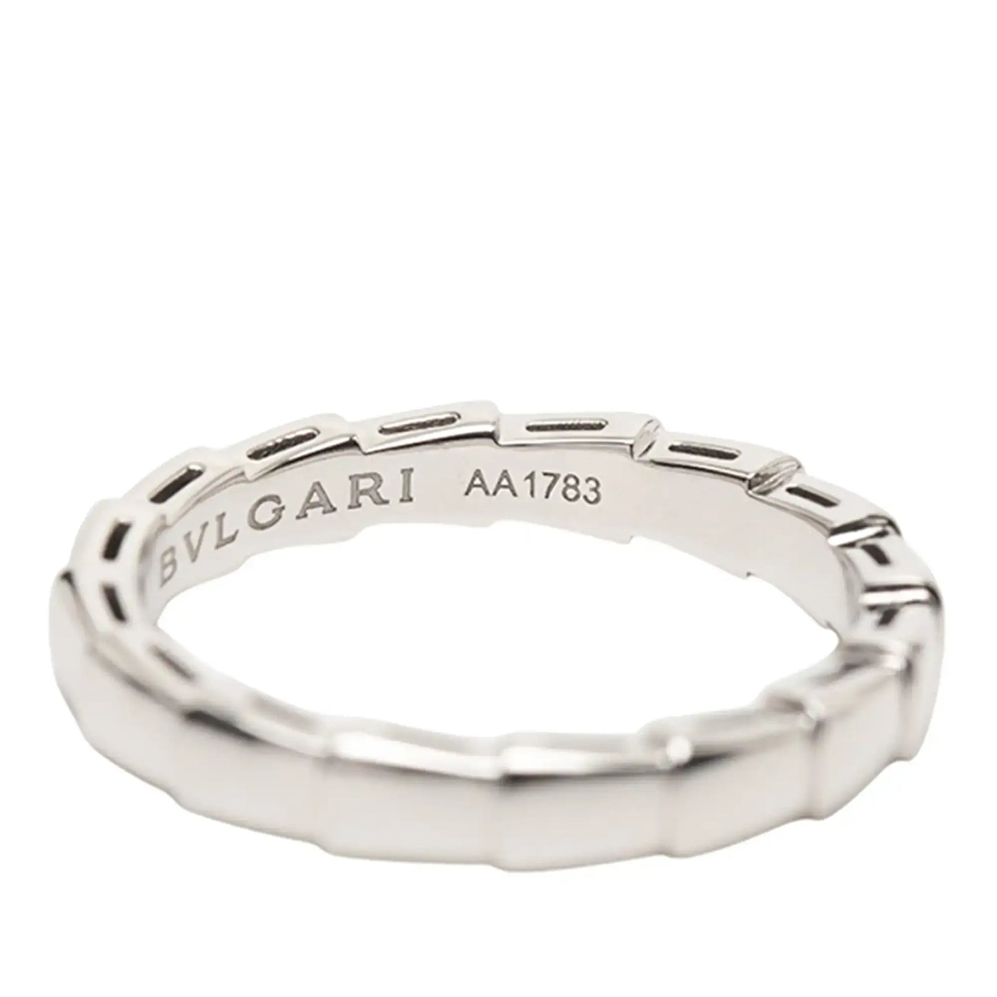 Bvlgari 18K White Gold Serpenti Viper Ring