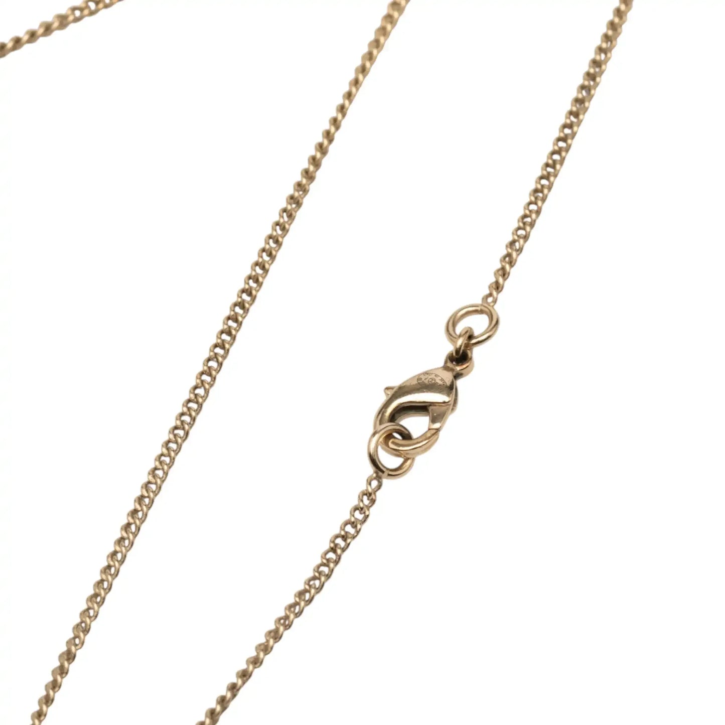 Chanel Gold Plated CC Rhinestones Pendant Necklace