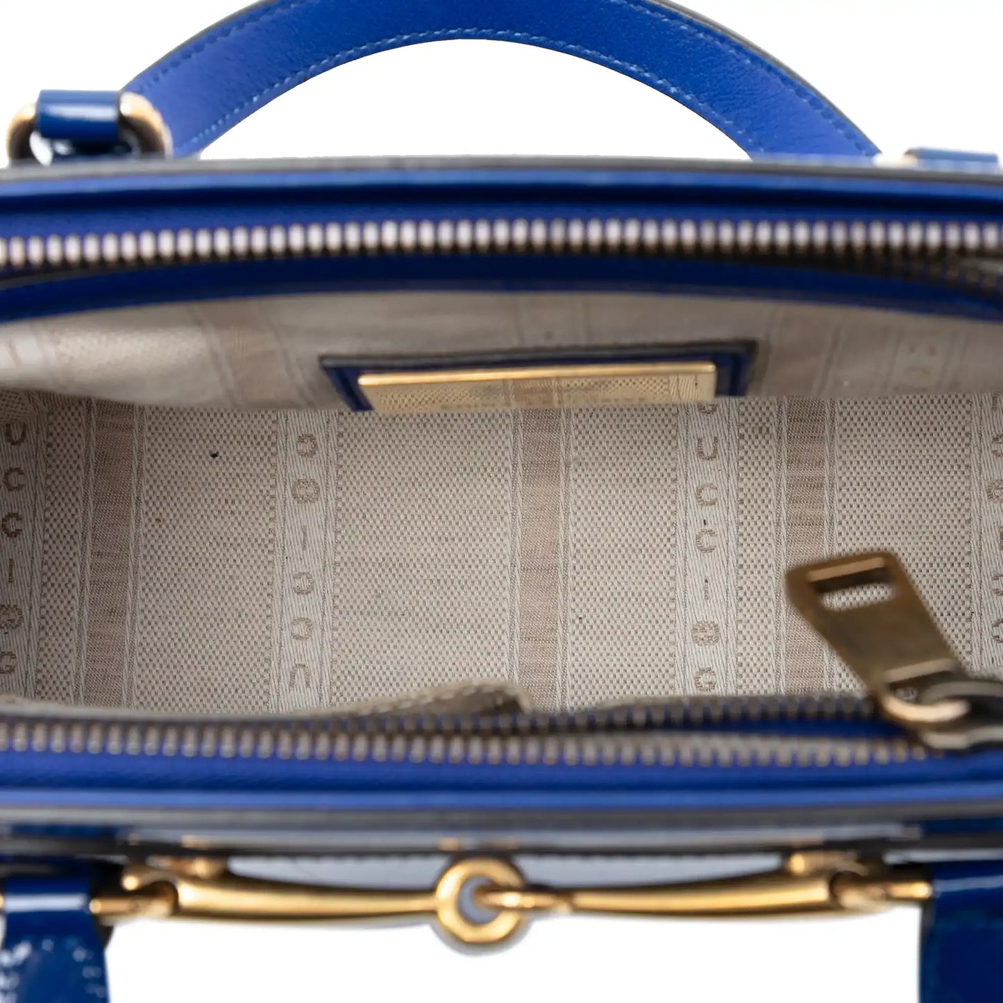 Gucci Patent Bright Bit Satchel