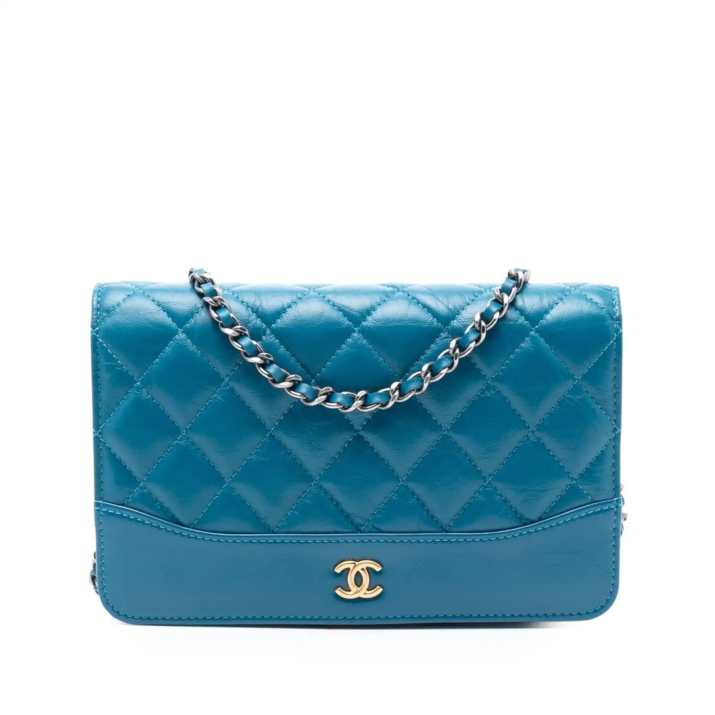 Chanel Quilted Aged Calfskin Gabrielle Wallet On Chain