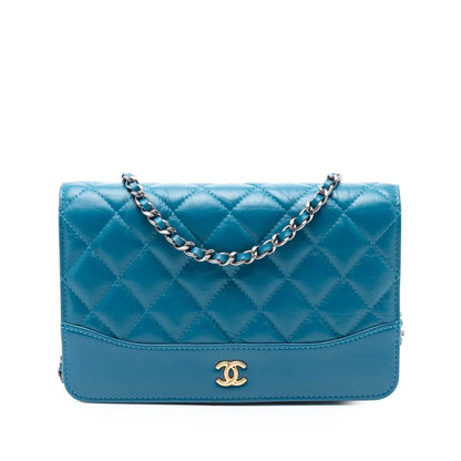 Chanel Quilted Aged Calfskin Gabrielle Wallet On Chain