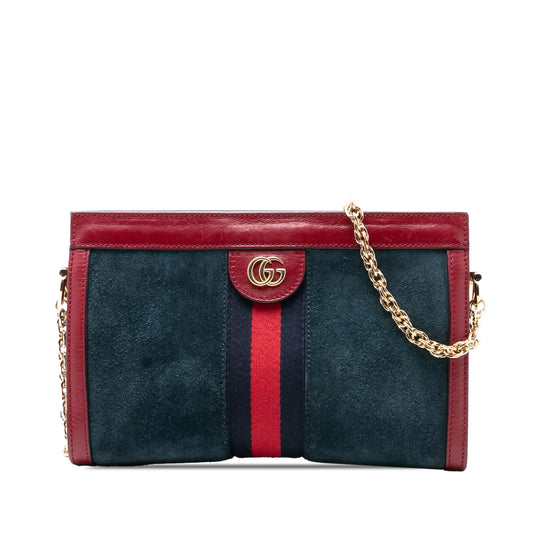 Gucci Small Suede Ophidia Chain Crossbody