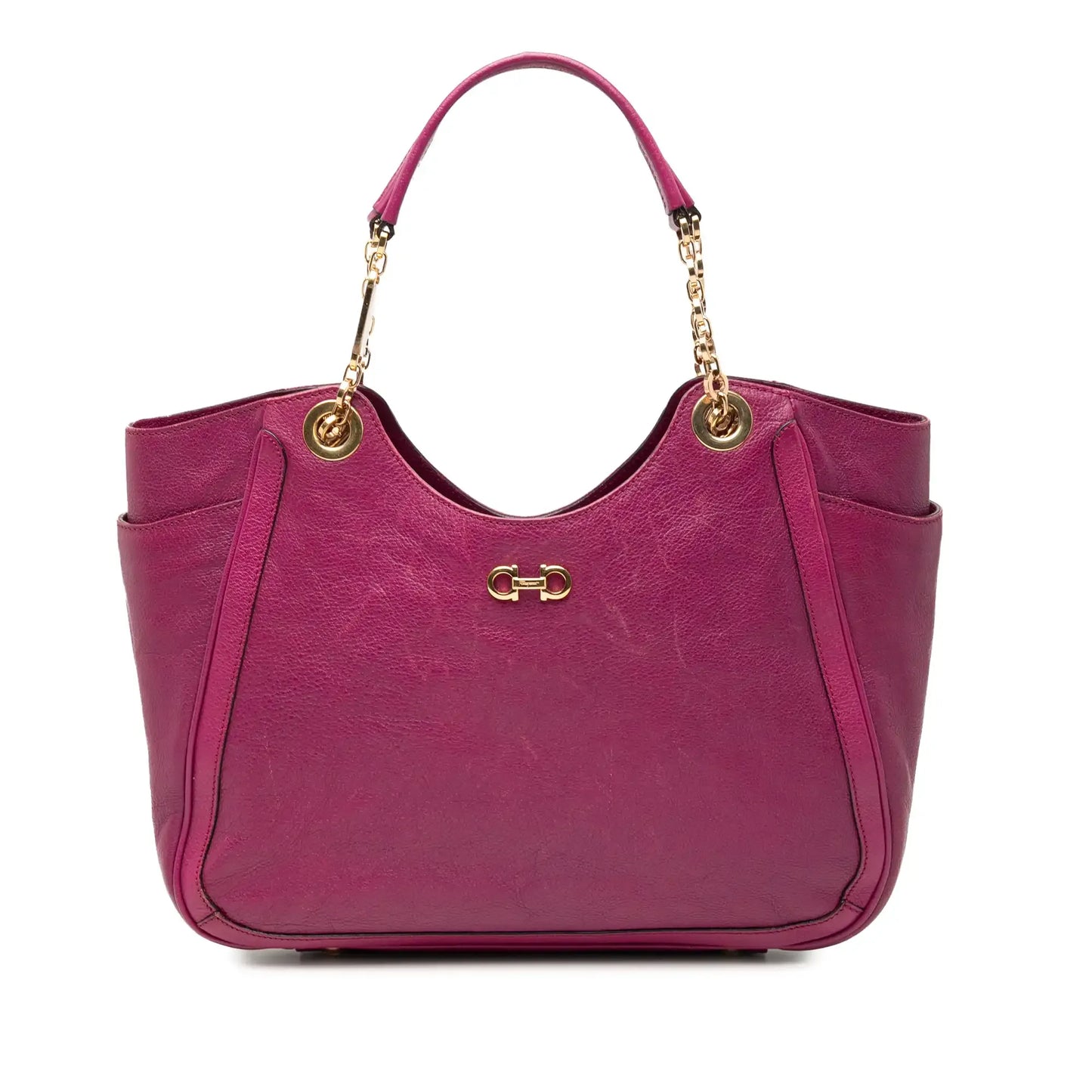 Ferragamo Medium Leather Betulla Tote