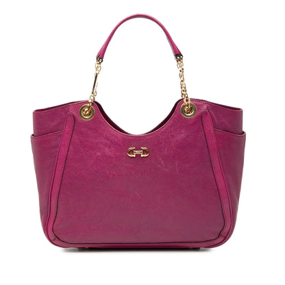 Ferragamo Medium Leather Betulla Tote