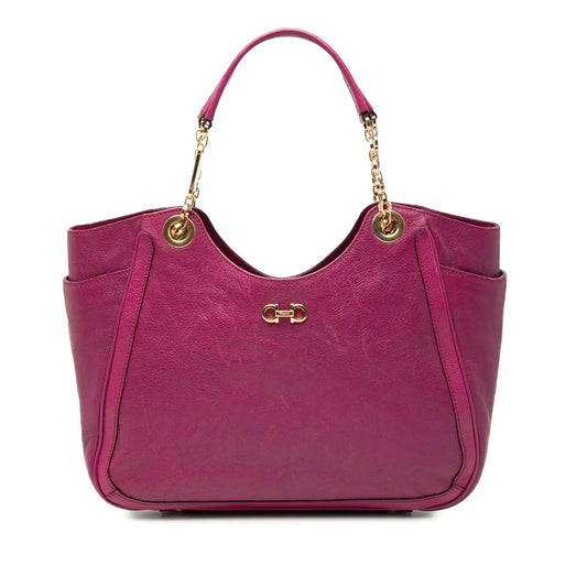 Ferragamo Medium Leather Betulla Tote