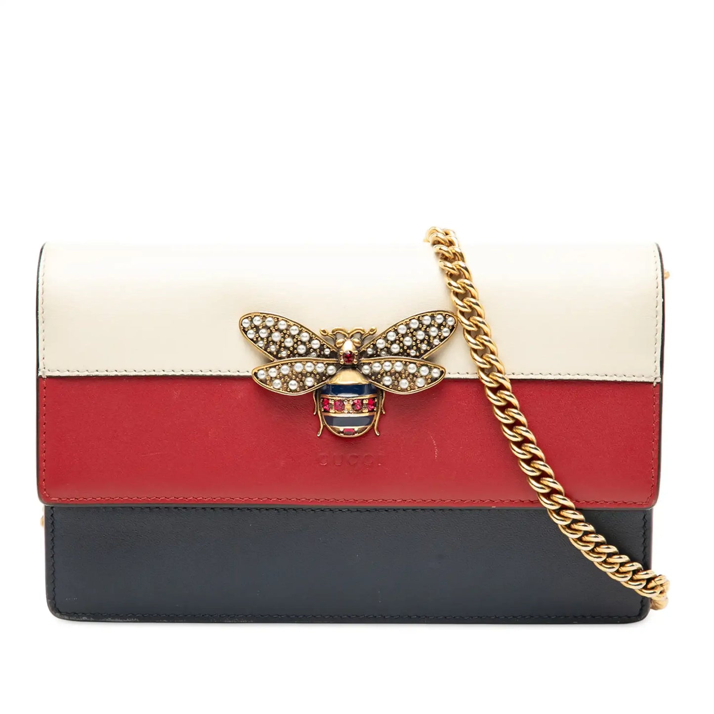 Gucci Calfskin Queen Margaret Wallet on Chain
