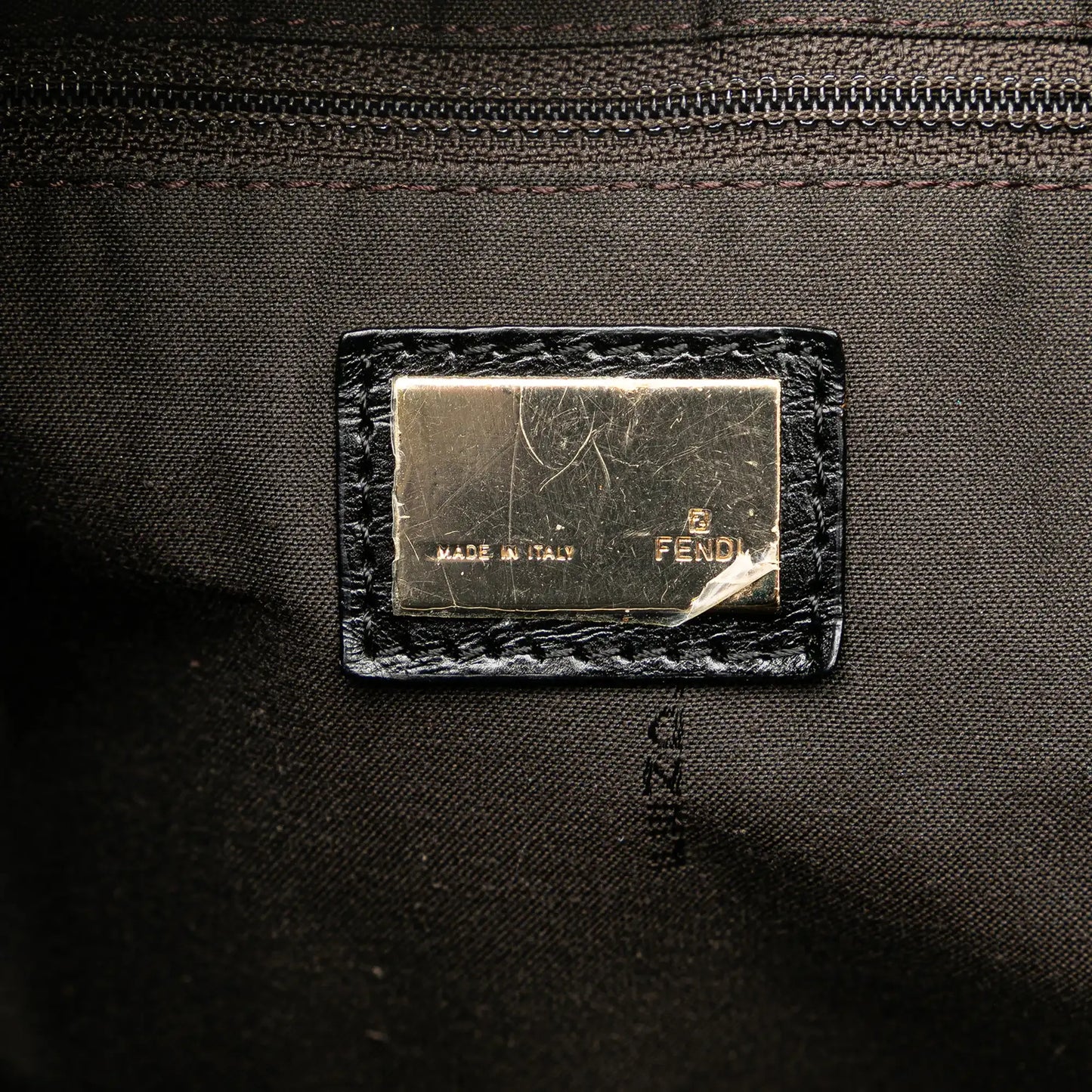 Fendi Zucchino Canvas Handbag