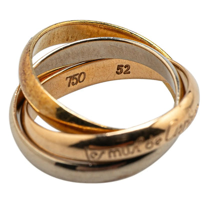 Cartier Tricolor 18K Les Must de Cartier Trinity Three Band Ring