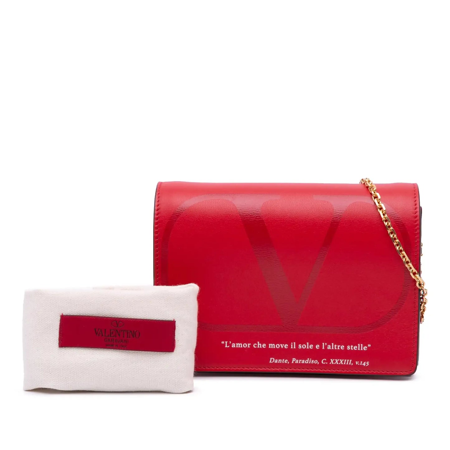 Valentino Leather Love Lab Chain Crossbody
