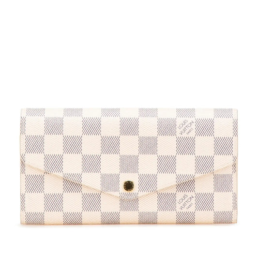 Louis Vuitton Damier Azur Sarah Long Wallet