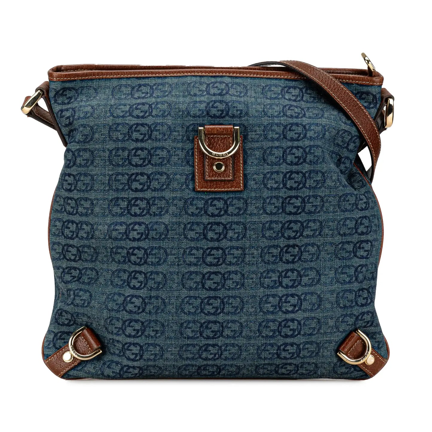 Gucci GG Denim Abbey D Ring Crossbody