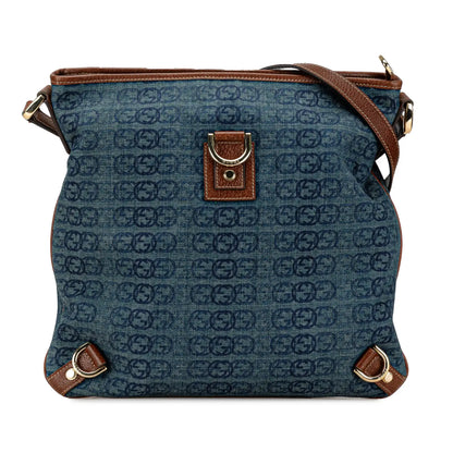 Gucci GG Denim Abbey D Ring Crossbody