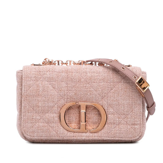 Dior mall Tweed Macrocannage Caro Bag