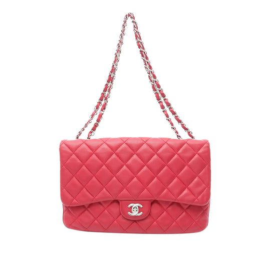 Chanel Jumbo Quilted Lambskin 3 Accordion Flap
