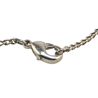 Louis Vuitton Silver Plated Monogram Charms Necklace