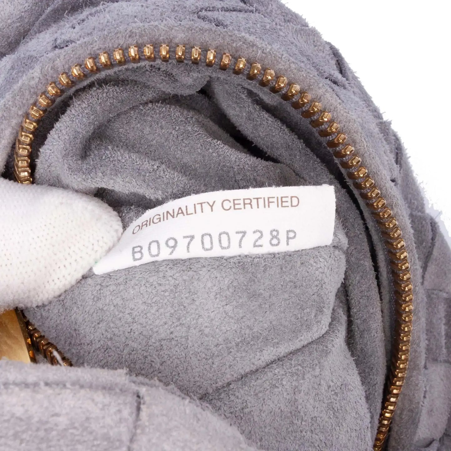 Bottega Veneta Mini Suede Intrecciato Jodie