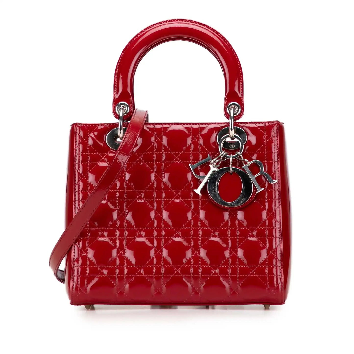 Dior Medium Patent Cannage Lady