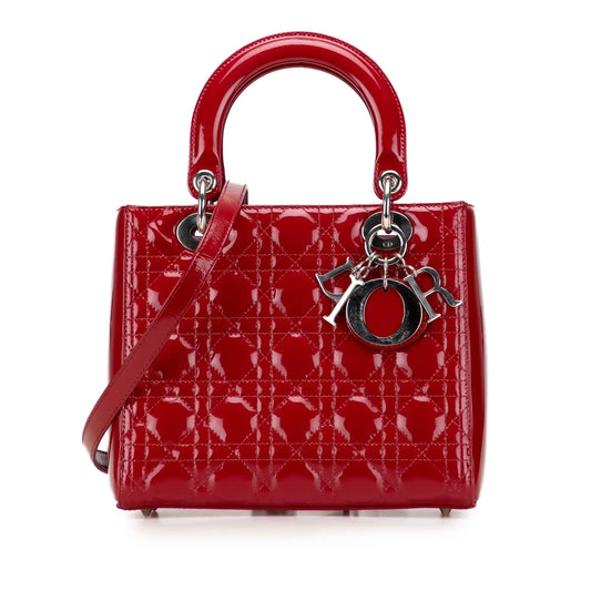 Dior Medium Patent Cannage Lady