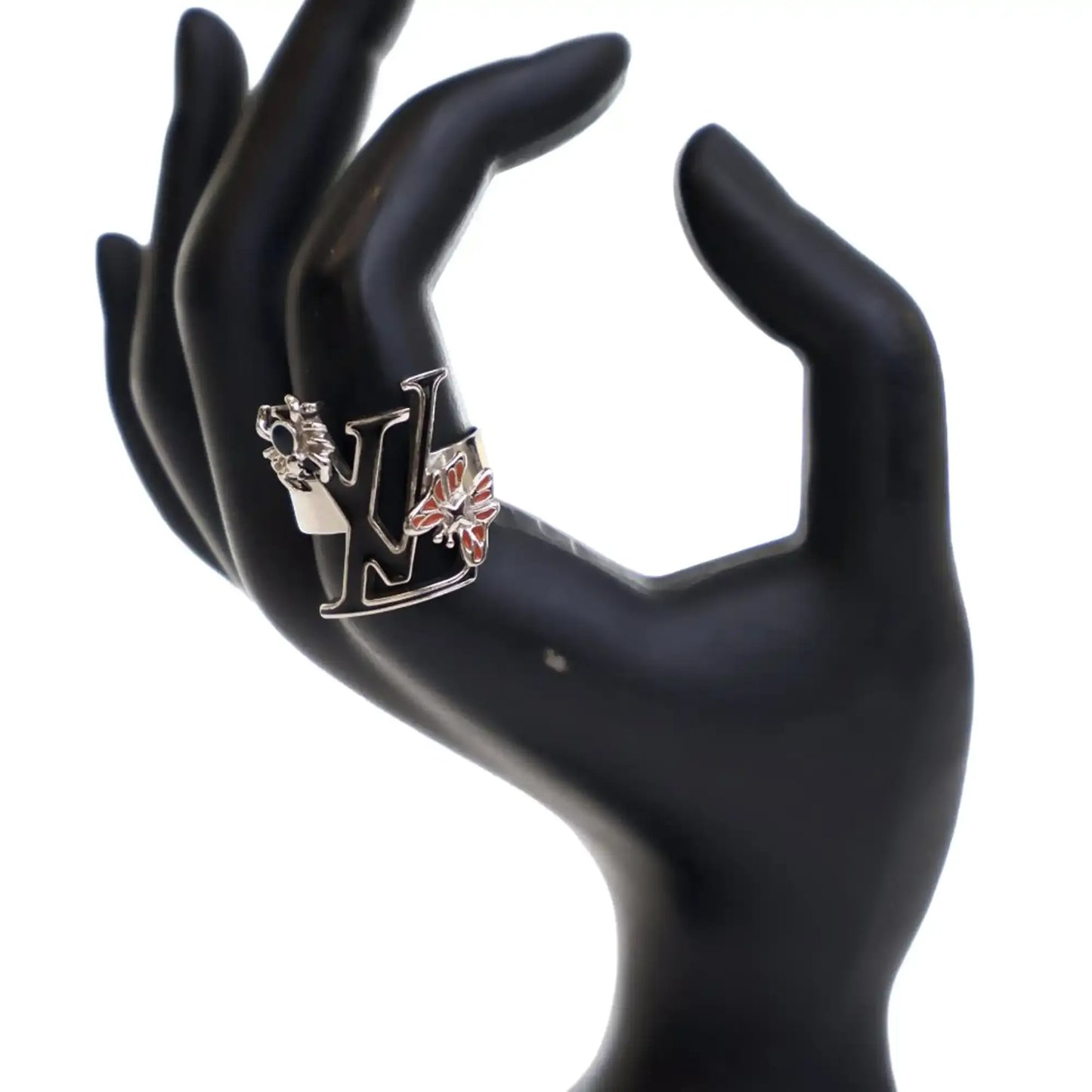 Louis Vuitton Palladium Plated Enamel Fairytale Cocktail Ring