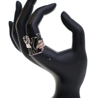 Louis Vuitton Palladium Plated Enamel Fairytale Cocktail Ring