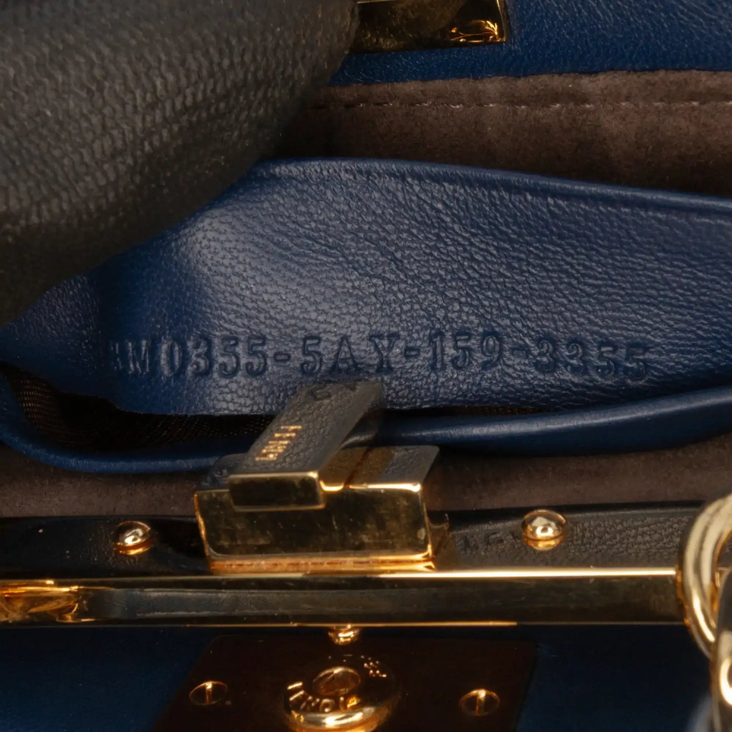 Fendi Micro Shearling Peekaboo Satchel