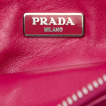 Prada Saffiano Lux Zip Clutch
