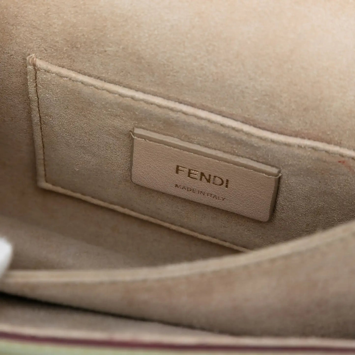 Fendi Small Scalloped Leather Kan I Crossbody
