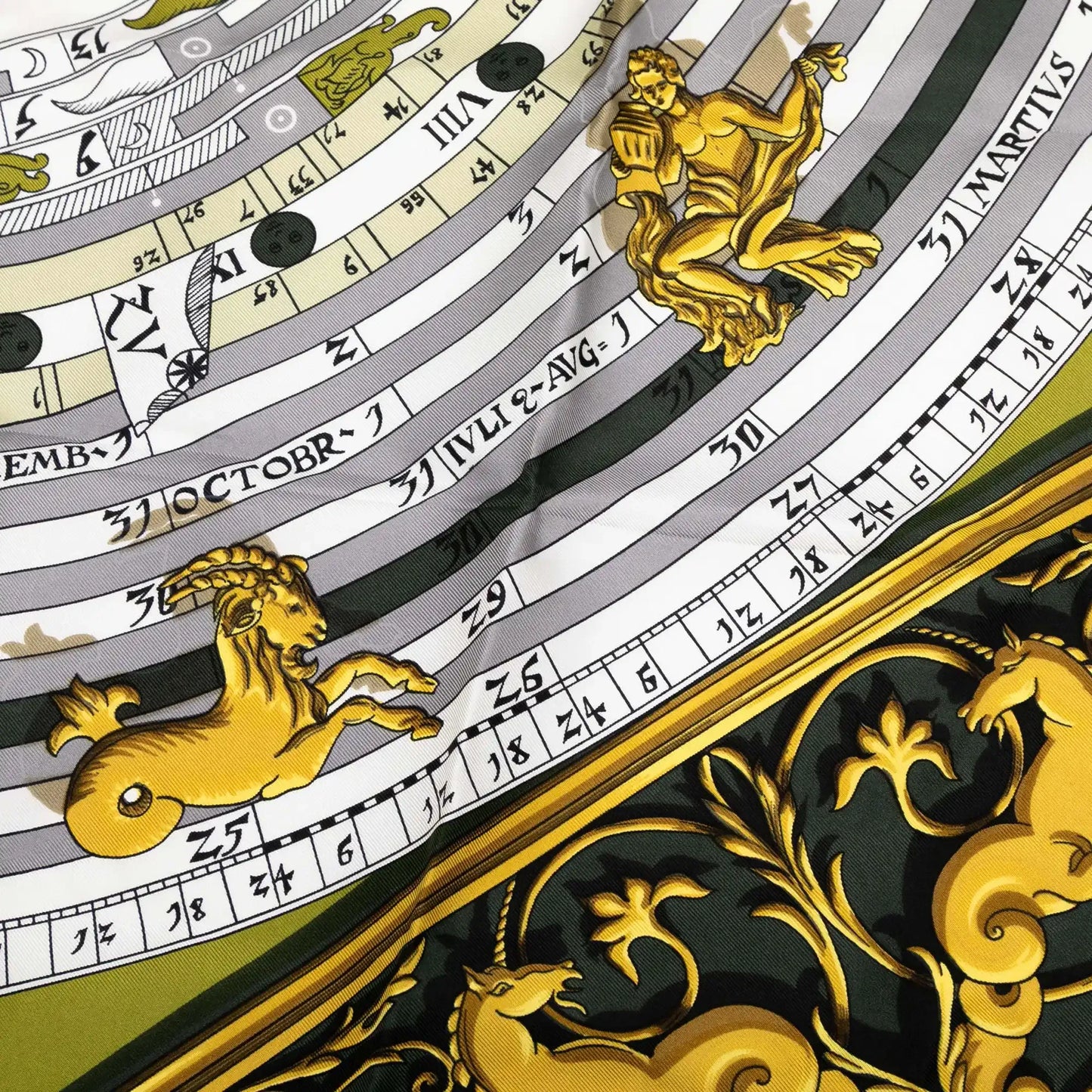 Hermès Astrologie Dies et Hore Silk Scarf 90
