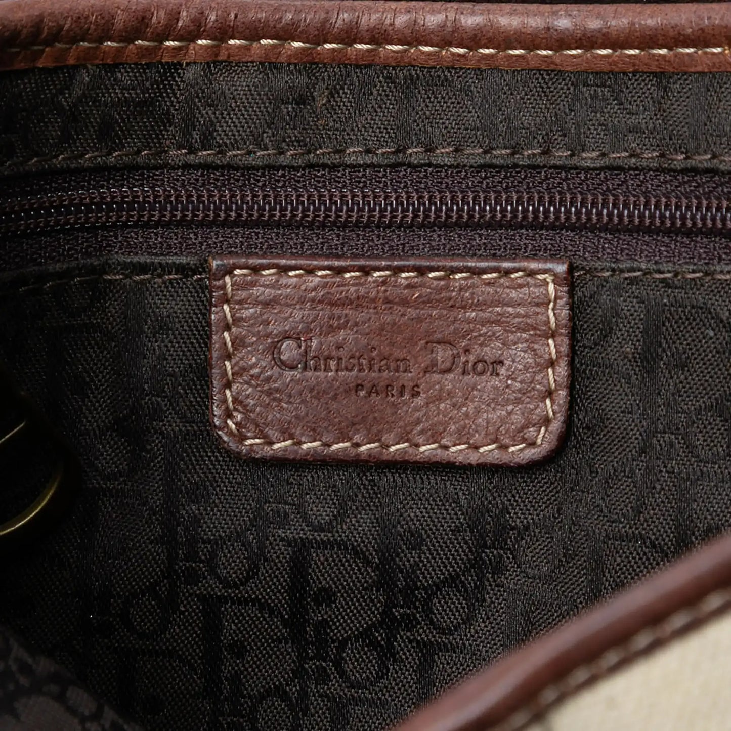 Dior Canvas Saddle Bag