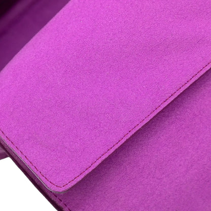 Fendi Zucca Embossed Technical Fabric Chain Midi Baguette